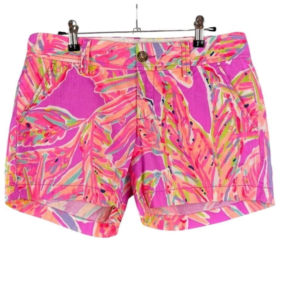Lilly Pulitzer Women’s Callahan Sunseeker Pink/Orange shorts in Amethyst sz 2